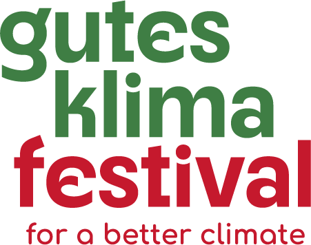 Schriftzug gutes klima festival for a better climate